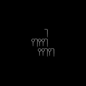 Estampe numérique représentant le mot Art en Pitongrammes binaire.