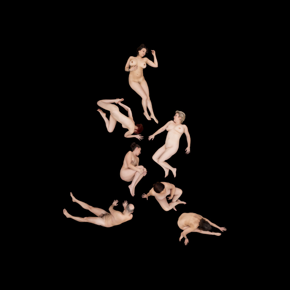 Des corps nus assemblés formant des arabesques