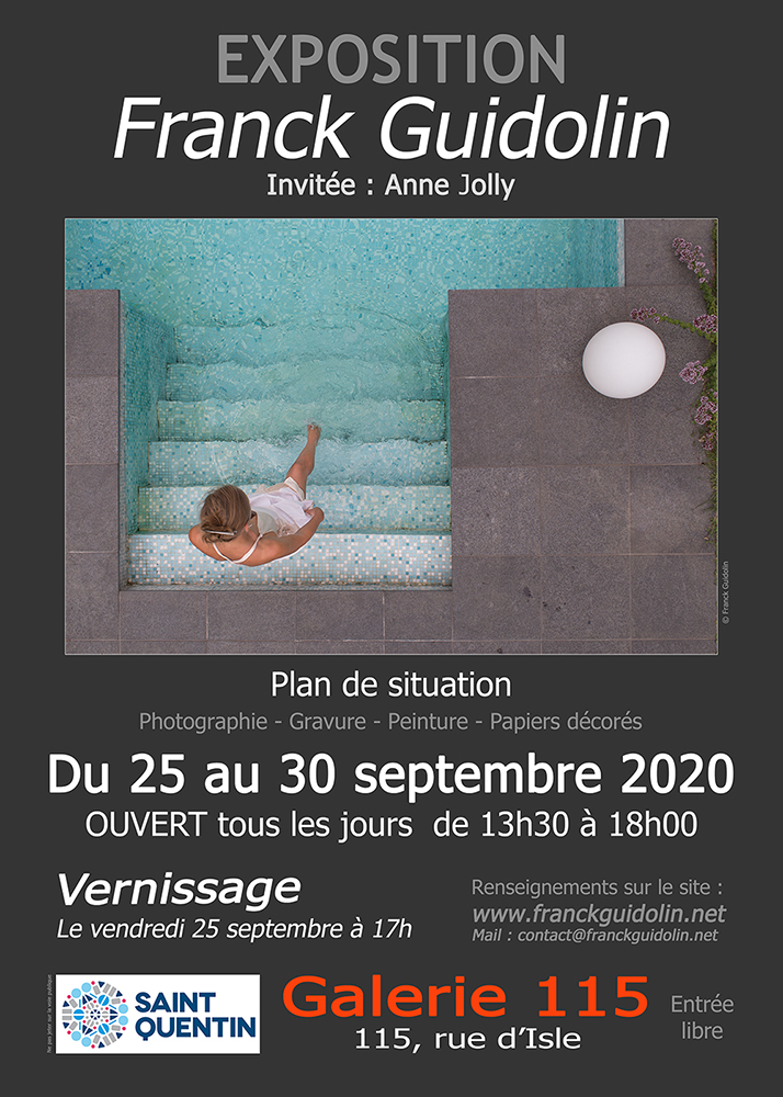 Affiche de l'exposition "Plan de situation" à la Galerie 115 à Saint-Quentin